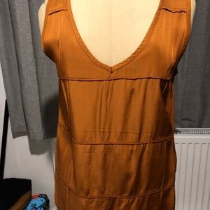 Rusty orange Rabens Saloner rayon tunic tank